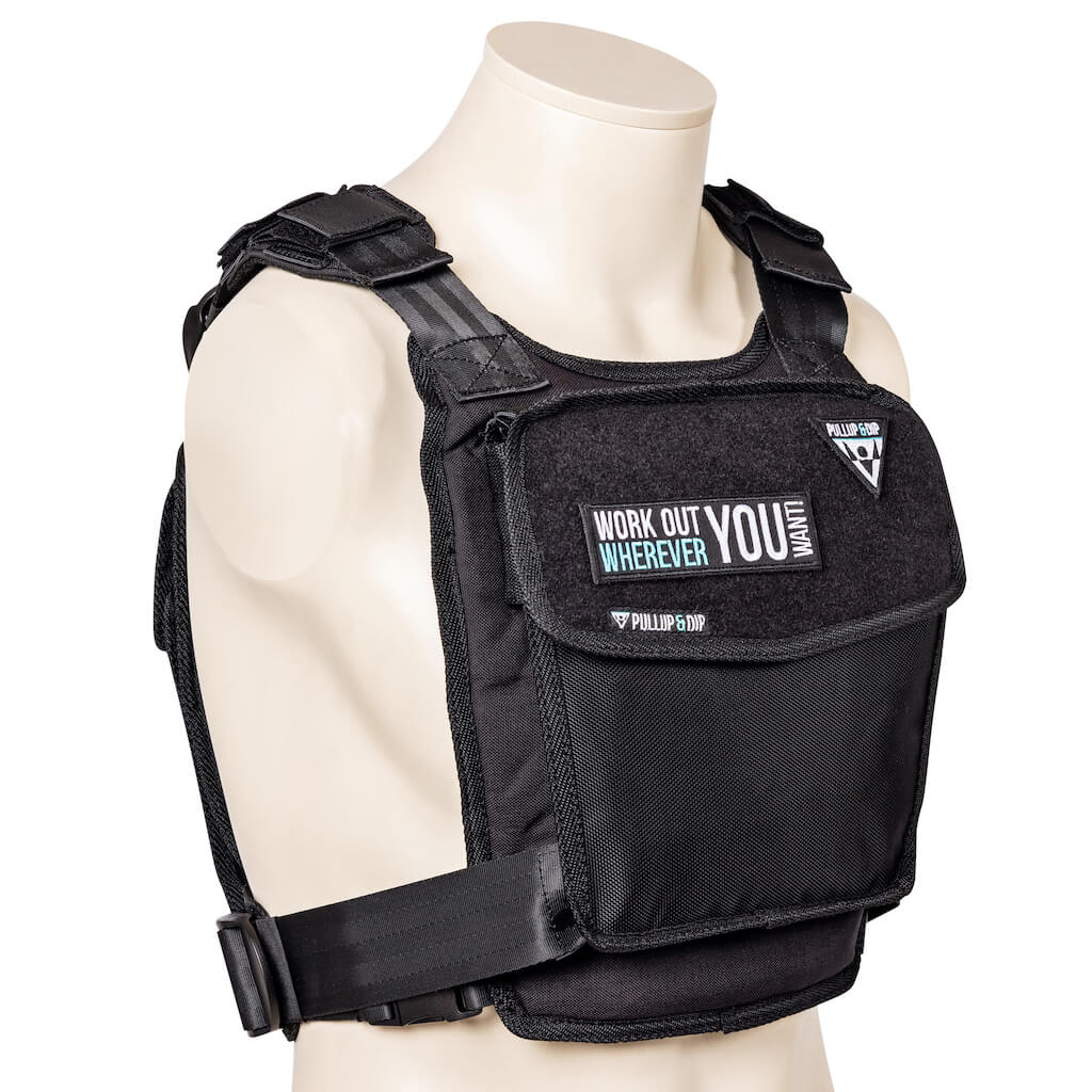 Gilet de poids Pullup & Dip avec des poids jusqu'à 15kg